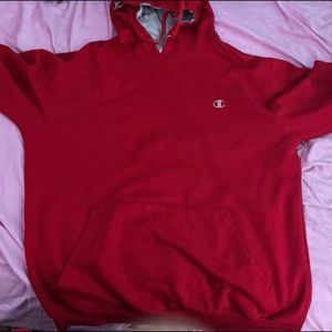 Red Champion hoodie